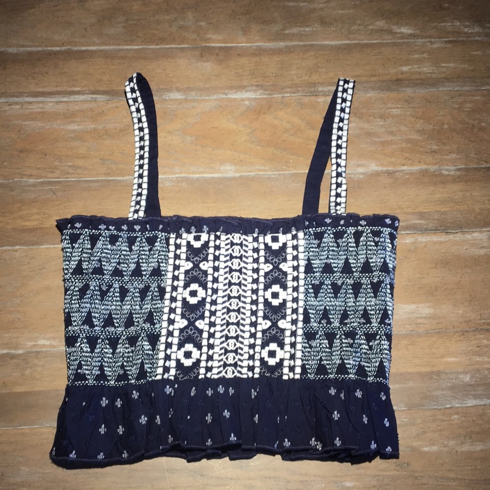 Embroidered tube top